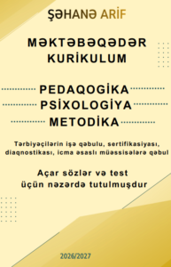 Məktəbəqədər Kurikulum