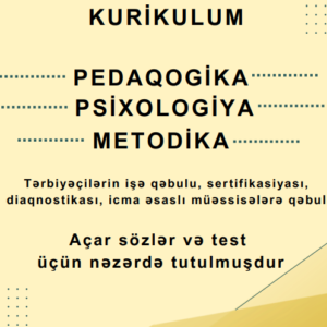 Məktəbəqədər Kurikulum